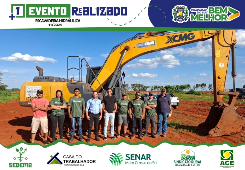 Noticia chapadao-do-sul-encerra-curso-de-operador-de-escavadeira-hidraulica-e-forma